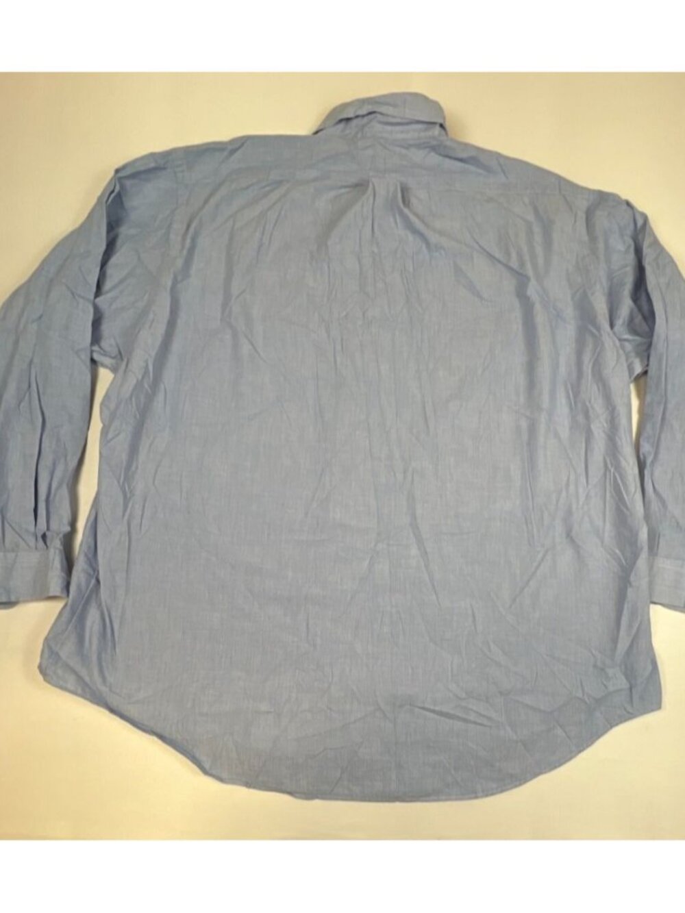 Ralph Lauren Mens XXL Blue Chambray Cotton Button Down Shirt Classic Fit - Picture 2 of 6